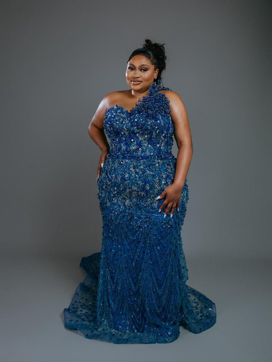 Translation missing: en.The Sapphire Sovereign Gown | Rent Only